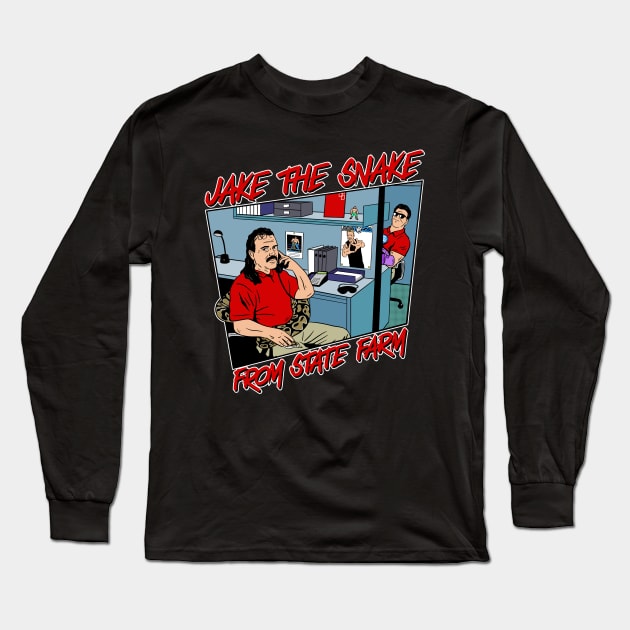 Jake "The Snake" From State Farm. Long Sleeve T-Shirt by upursleeve